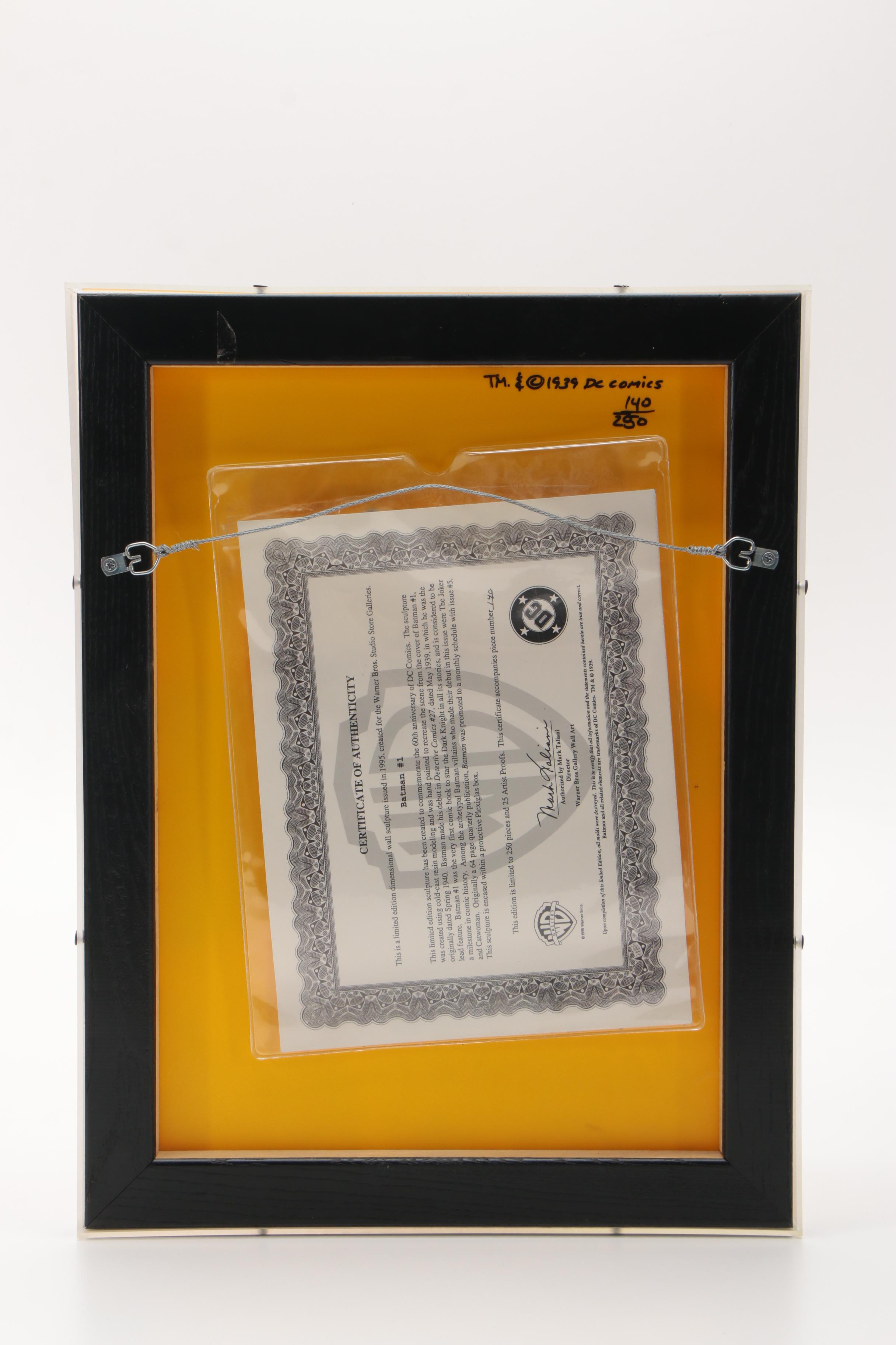 1995 Warner Bros. Limited Edition Relief "Batman #1"