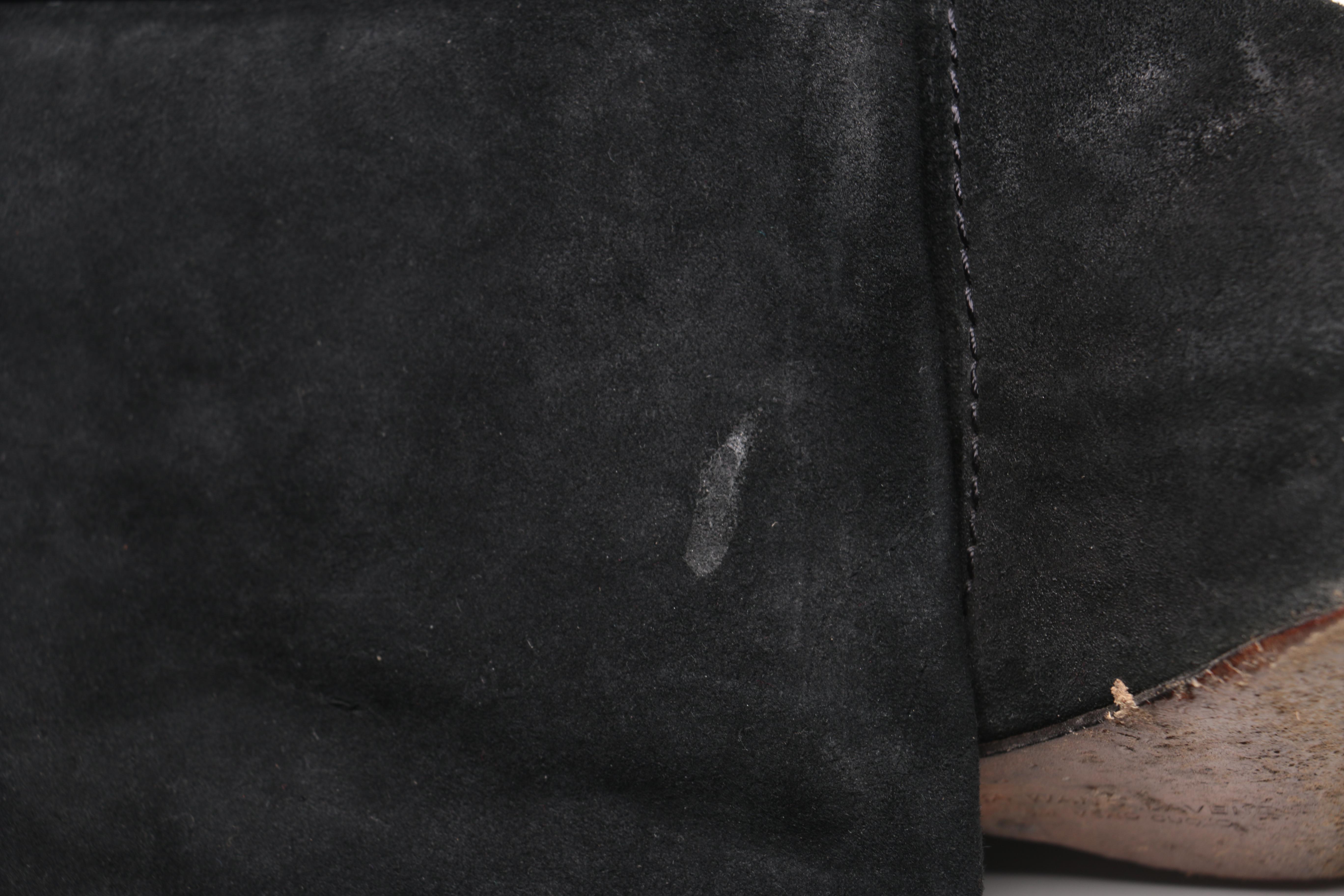 Three Pairs of Black Leather Ankle Boots Including Vera Wang Lavender