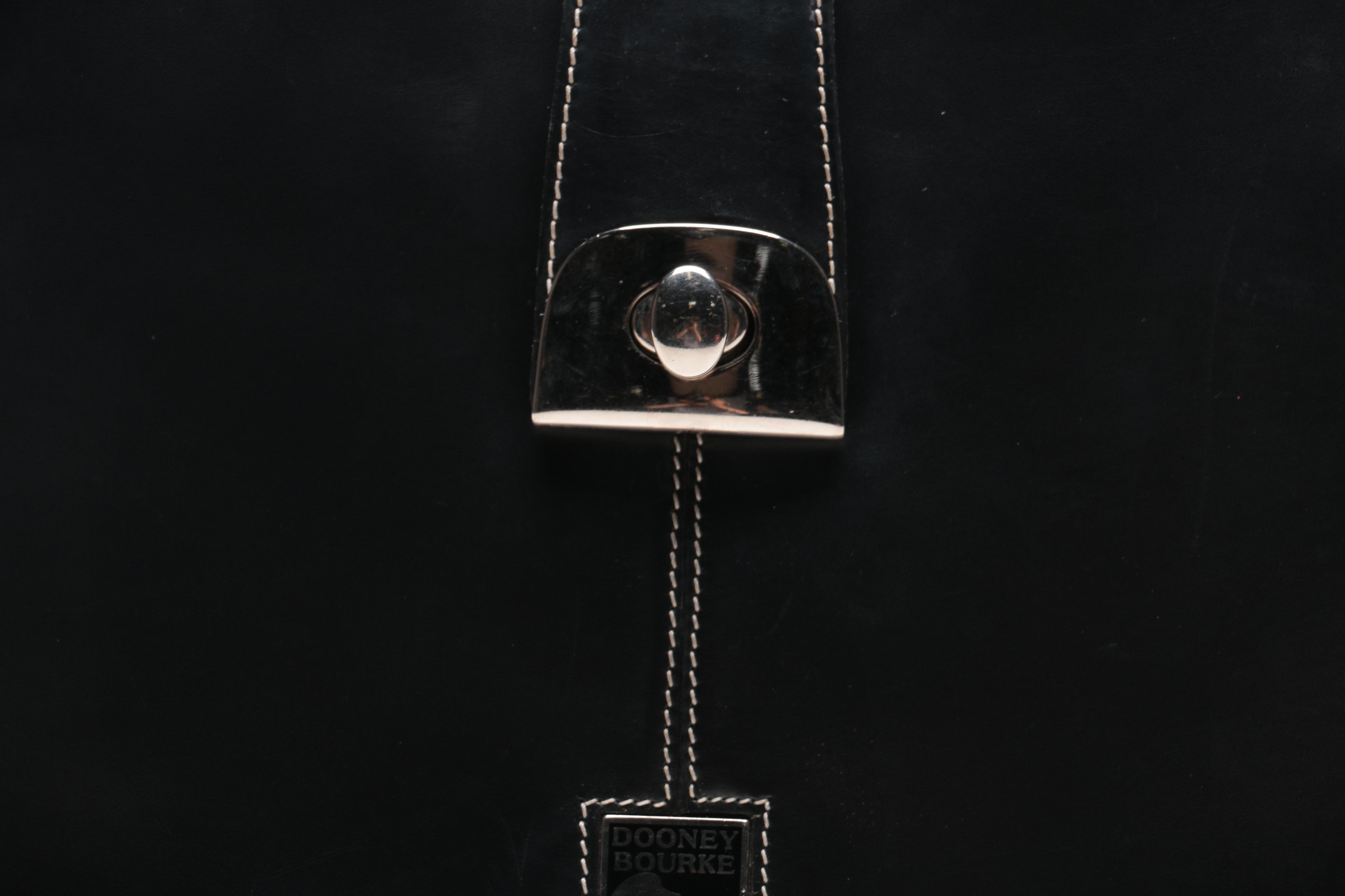 Dooney & Bourke Black Leather Bucket Bag