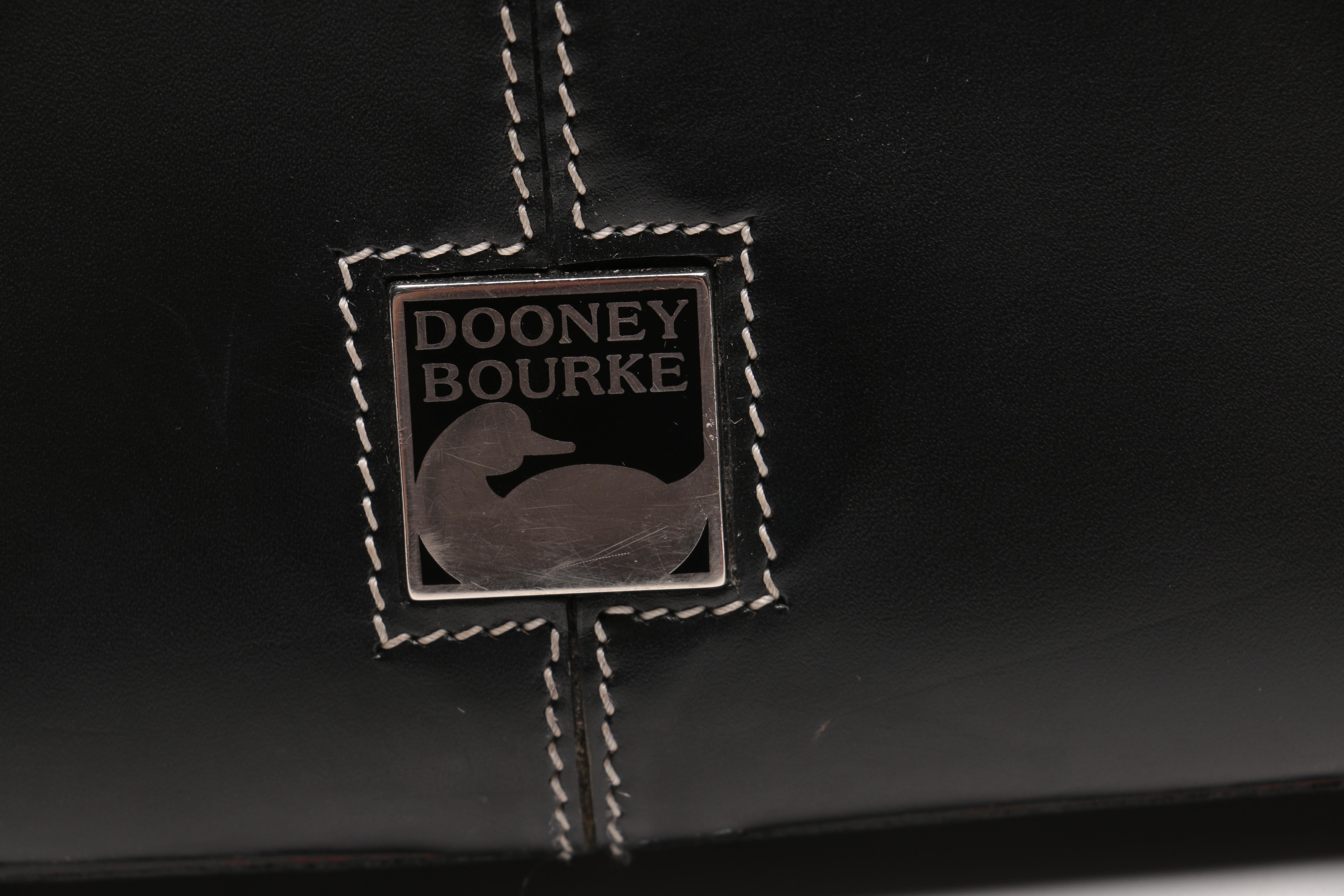 Dooney & Bourke Black Leather Bucket Bag