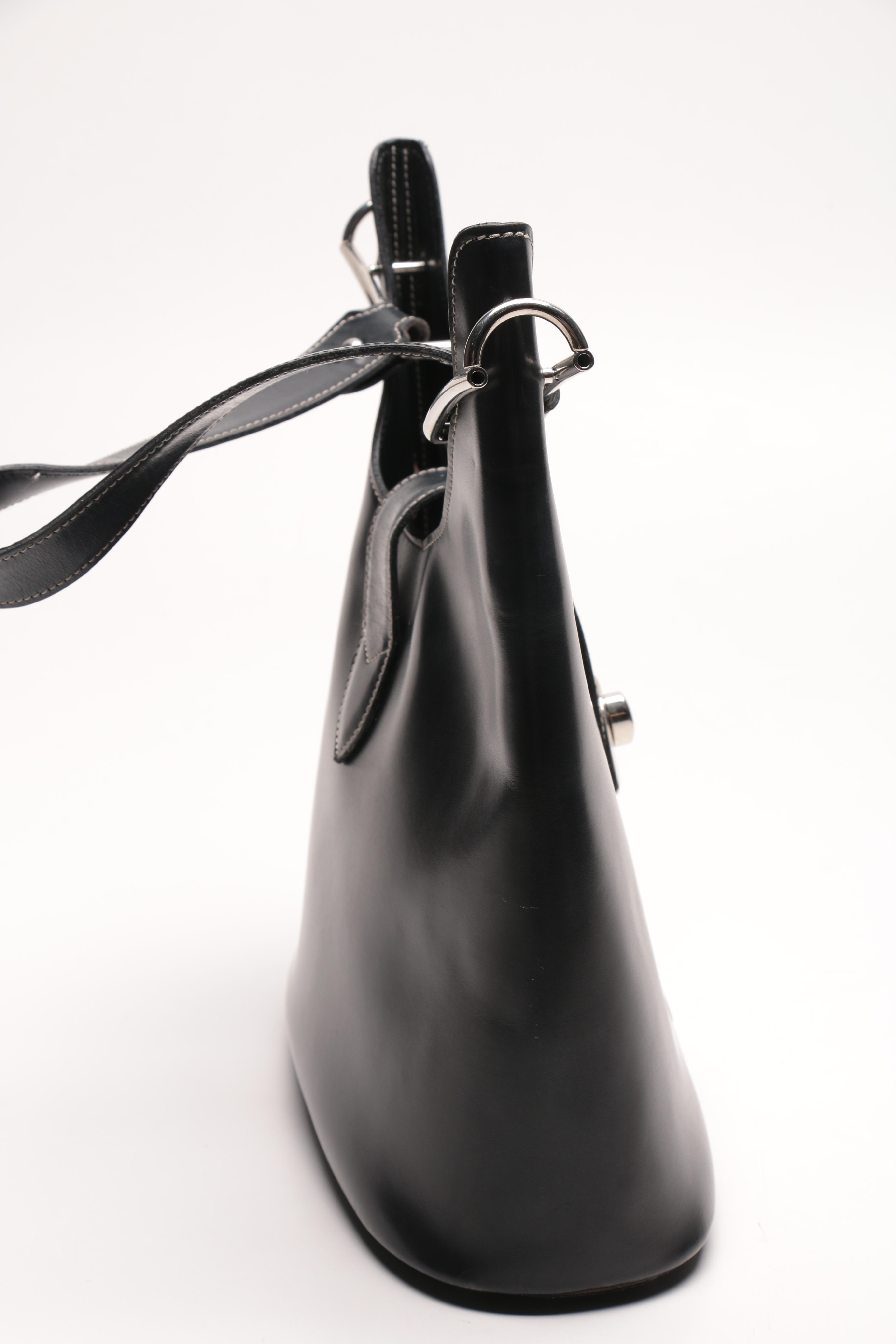 Dooney & Bourke Black Leather Bucket Bag