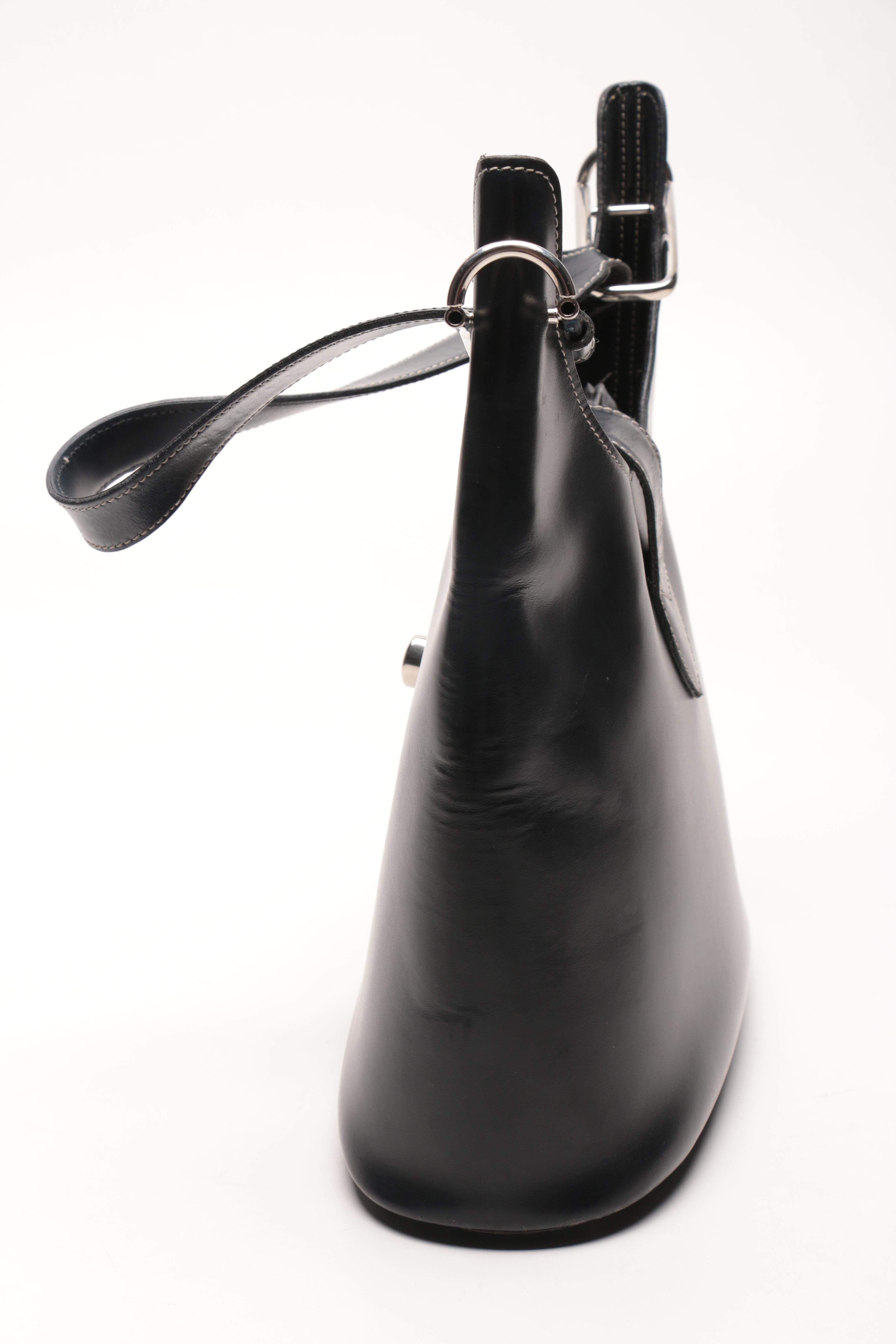 Dooney & Bourke Black Leather Bucket Bag