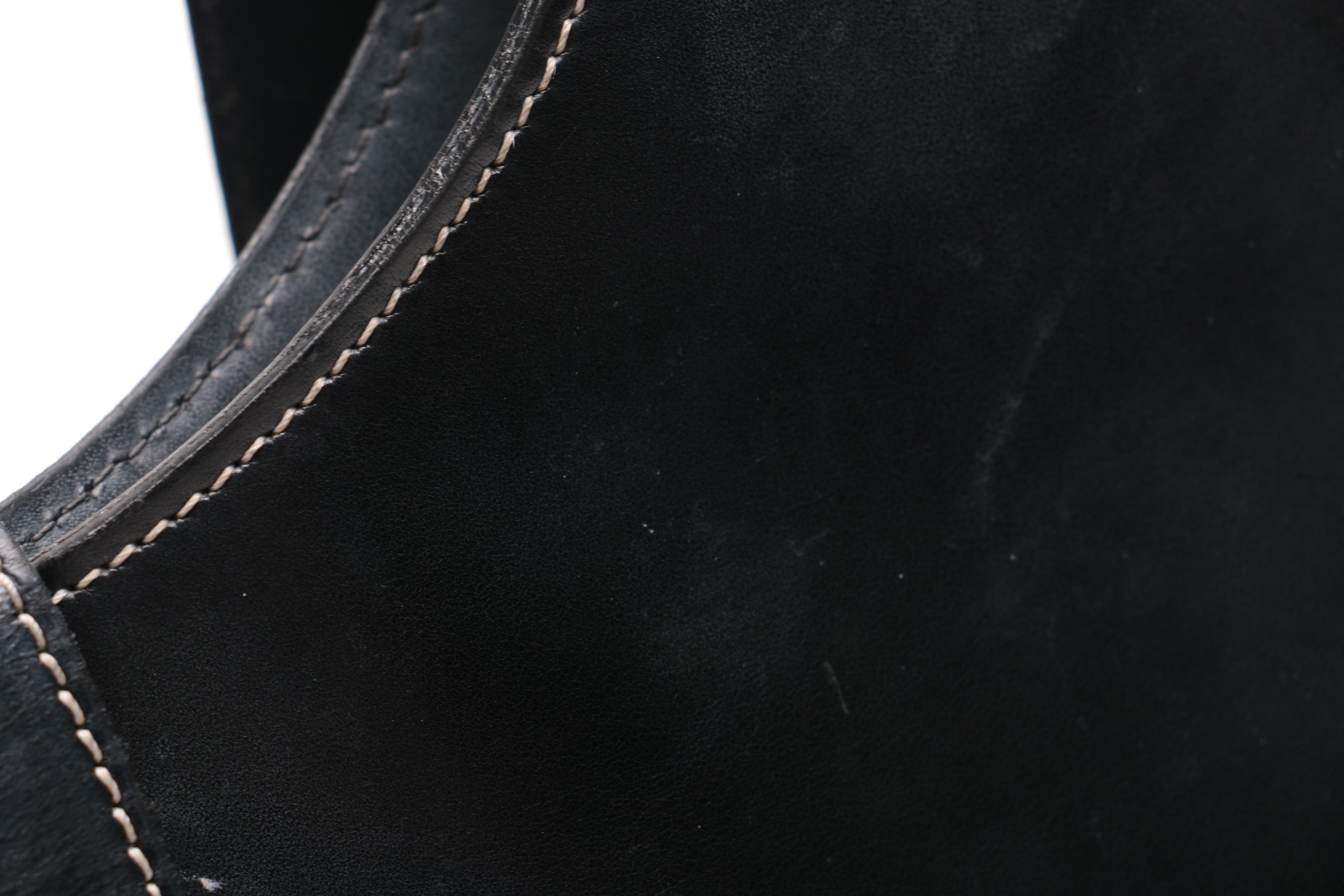 Dooney & Bourke Black Leather Bucket Bag