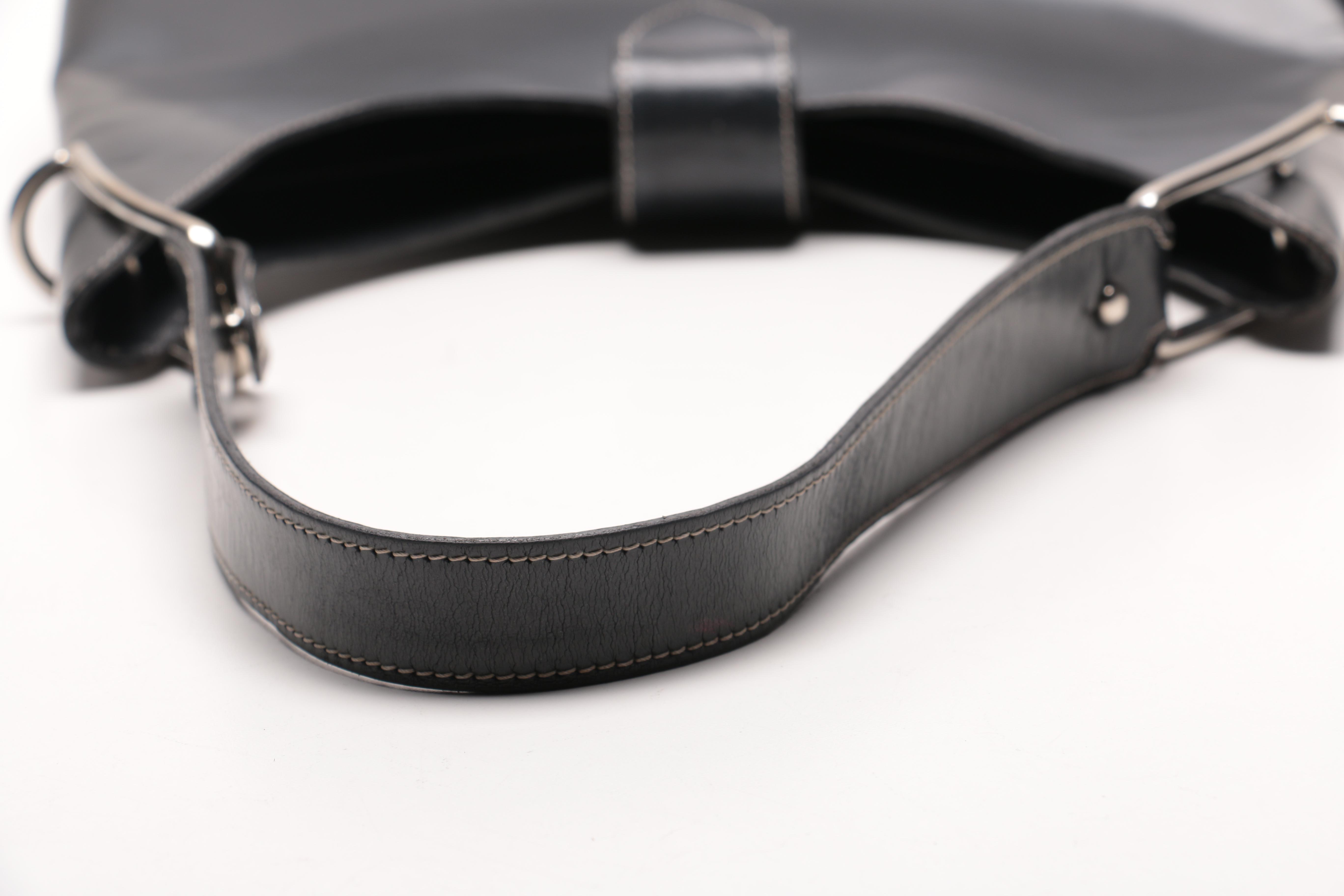 Dooney & Bourke Black Leather Bucket Bag