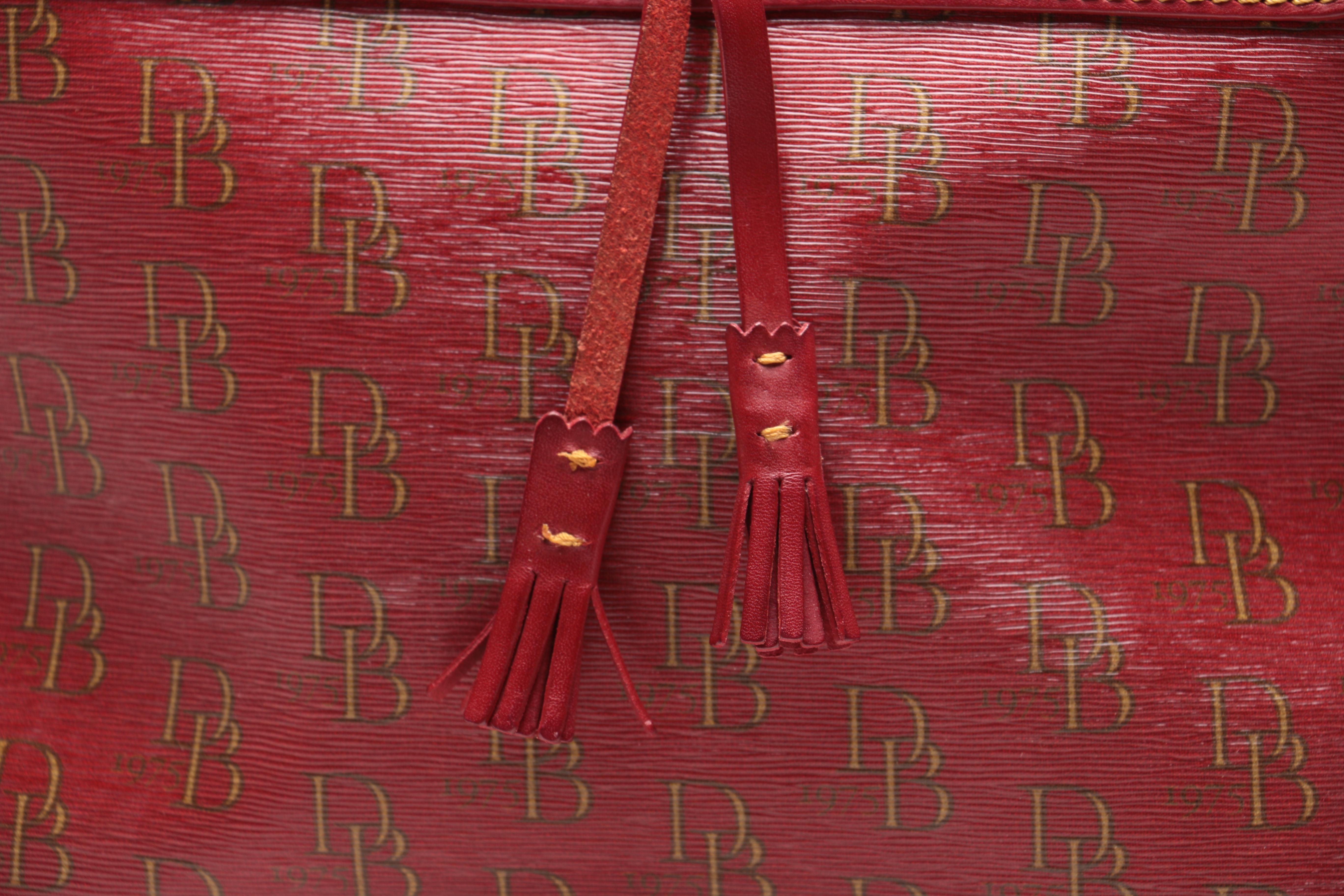 Dooney & Bourke Monogrammed Canvas Shoulder Tote