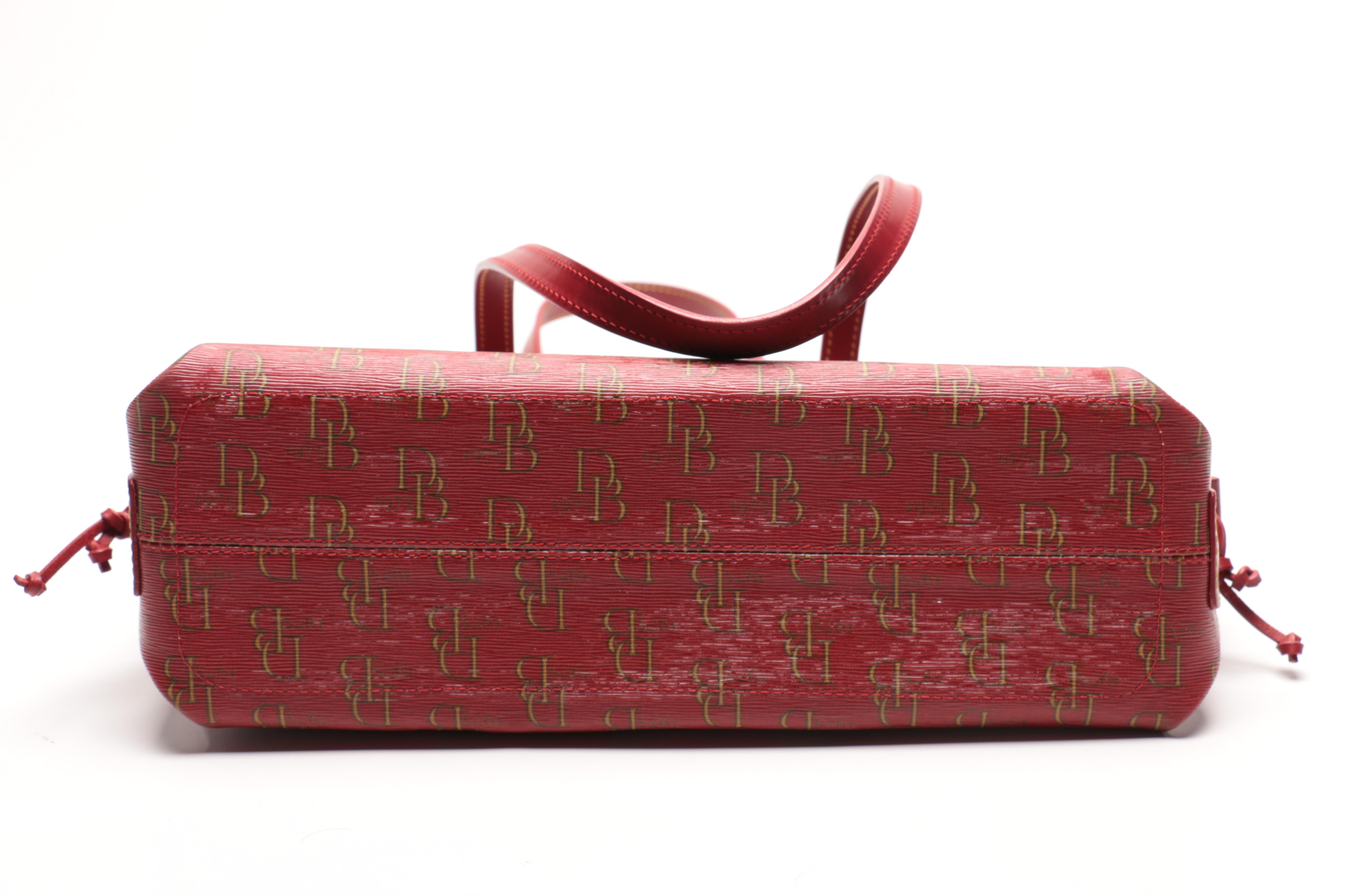 Dooney & Bourke Monogrammed Canvas Shoulder Tote