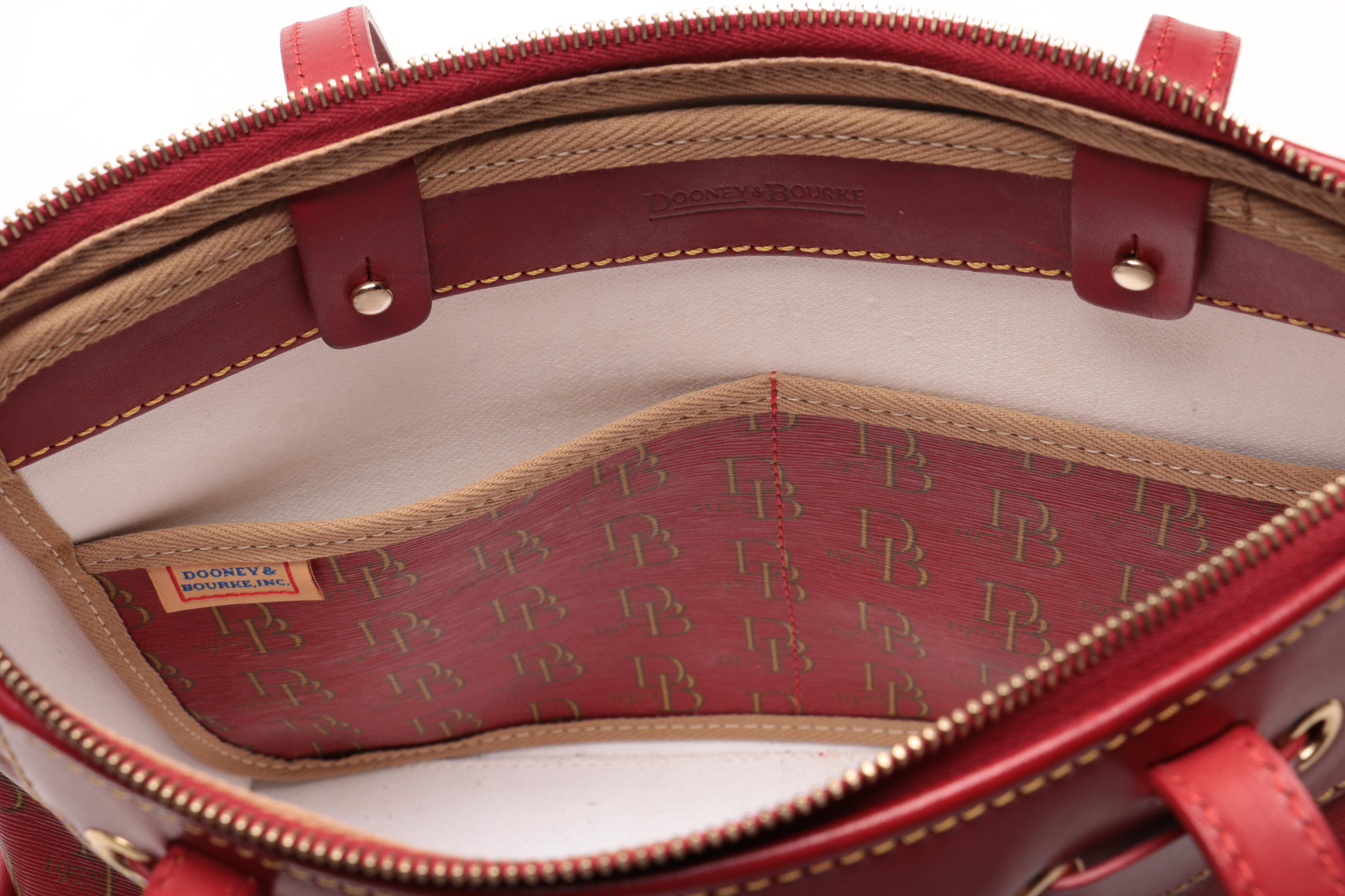 Dooney & Bourke Monogrammed Canvas Shoulder Tote