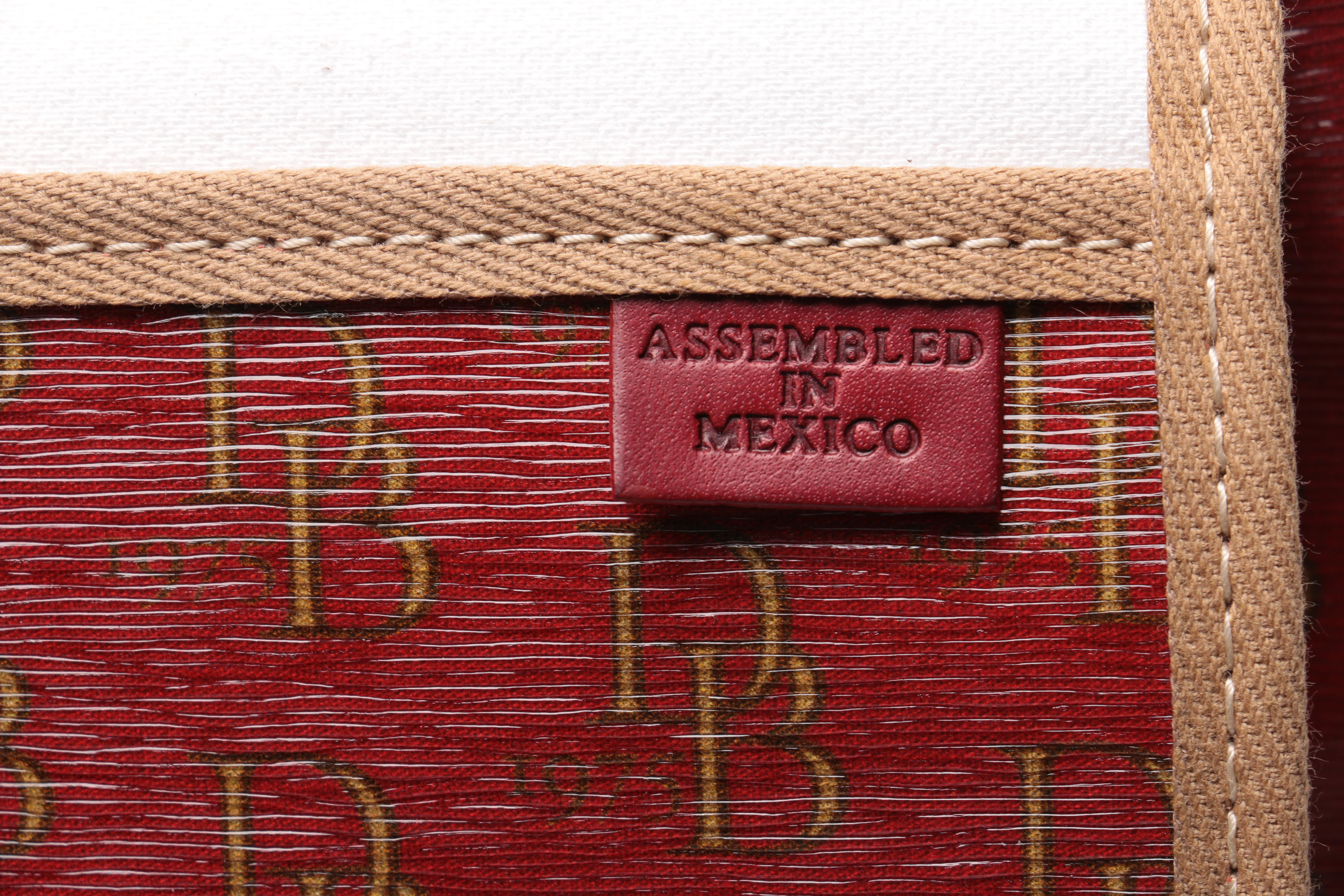 Dooney & Bourke Monogrammed Canvas Shoulder Tote