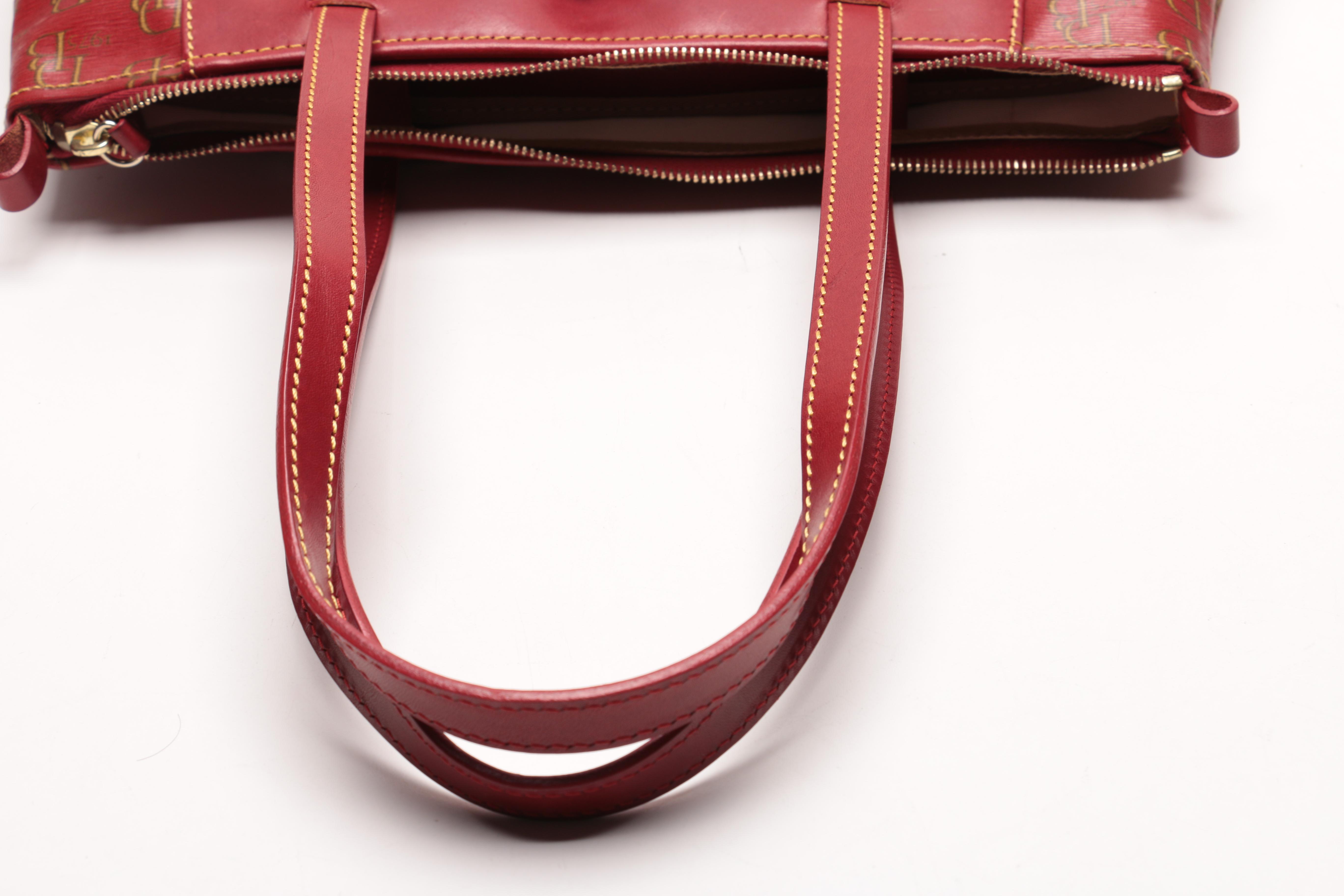 Dooney & Bourke Monogrammed Canvas Shoulder Tote