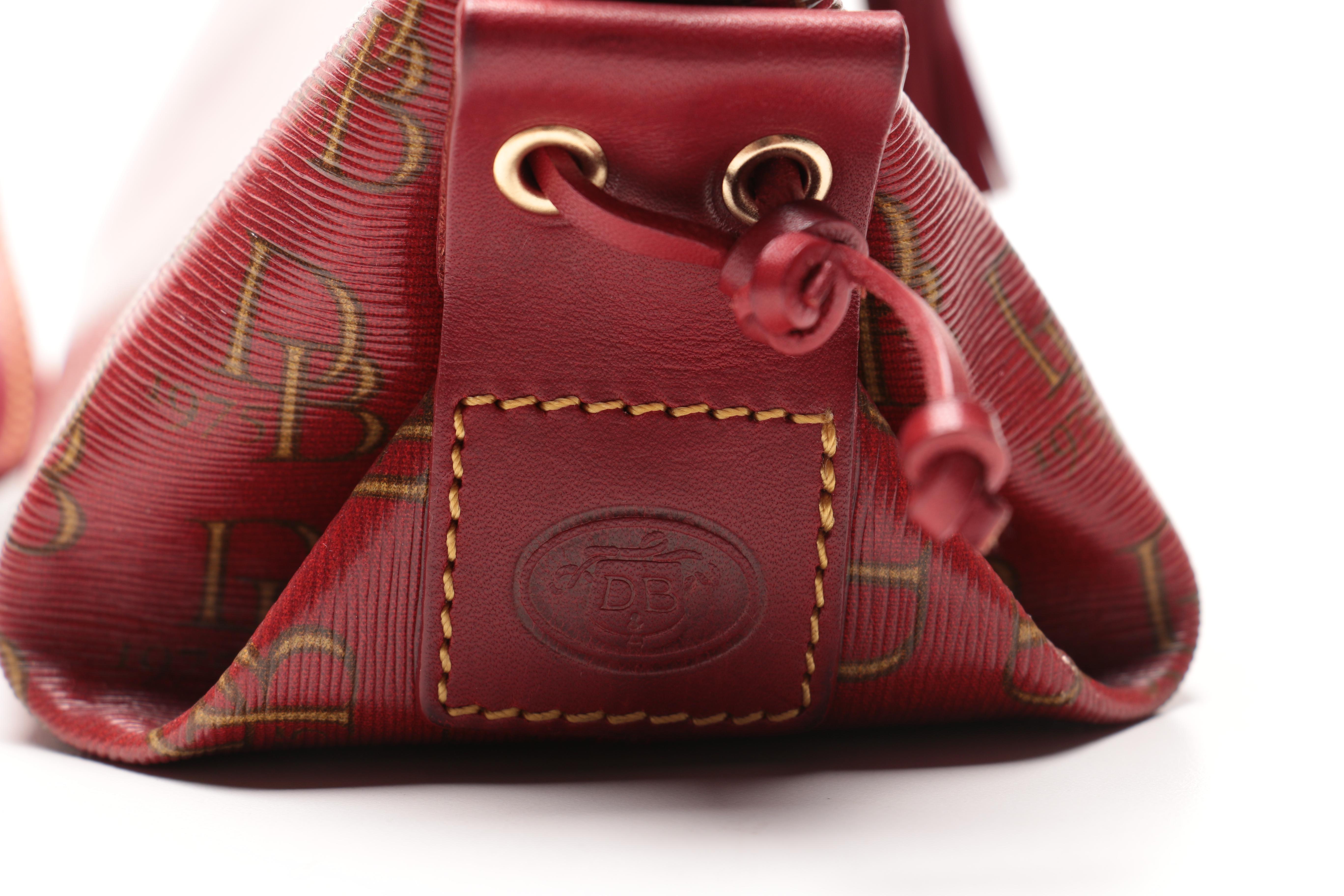 Dooney & Bourke Monogrammed Canvas Shoulder Tote