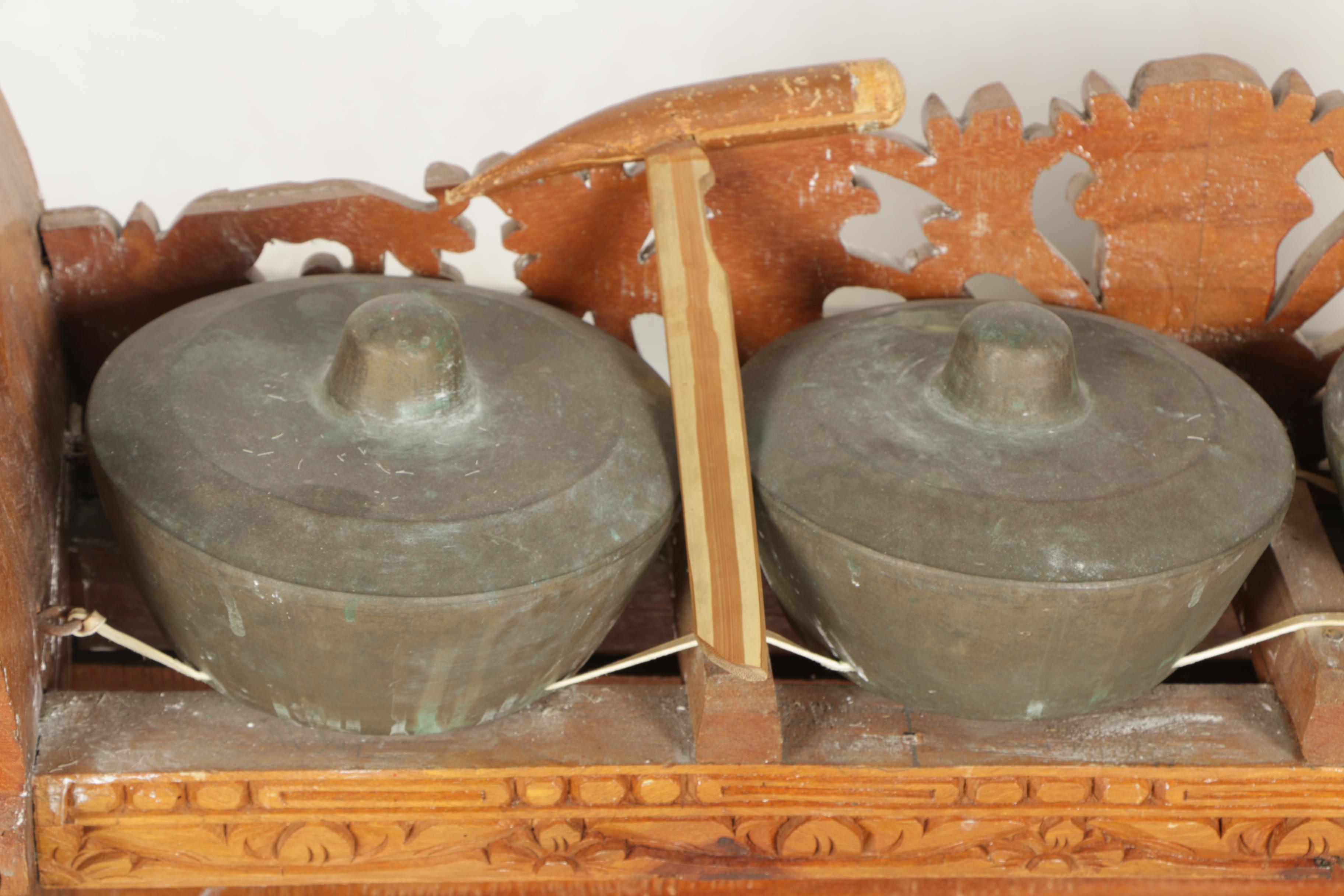 Indonesian Reyong Percussion Instrument with Two Mallets