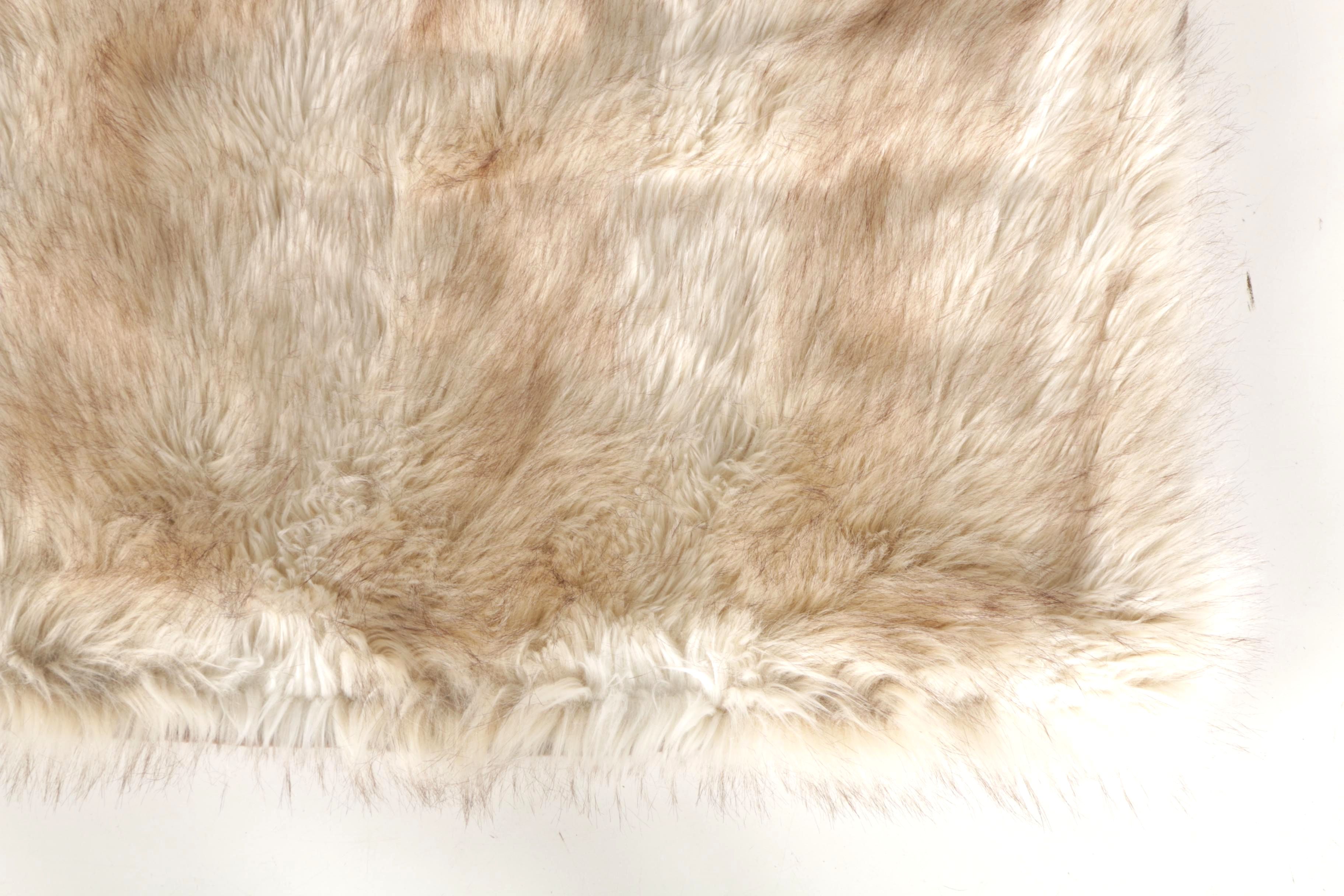 Two Faux Fur Blankets
