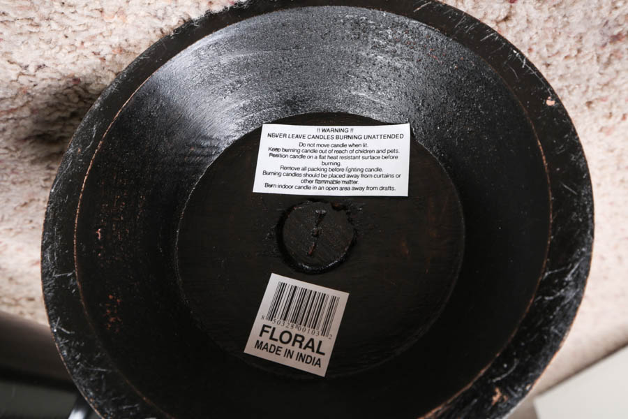 Group of Wood Pillar Candle Stands