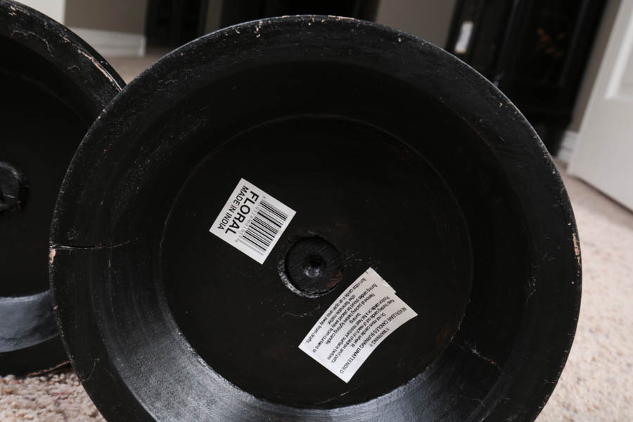 Group of Wood Pillar Candle Stands