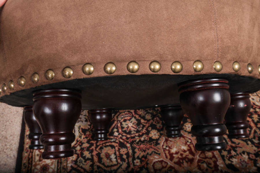 Round Upholstered Ottoman