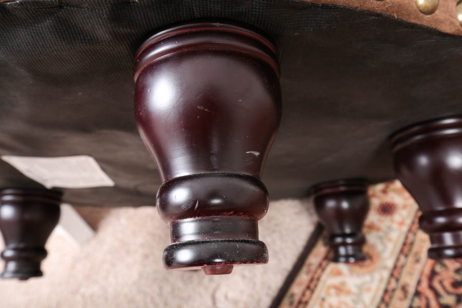 Round Upholstered Ottoman