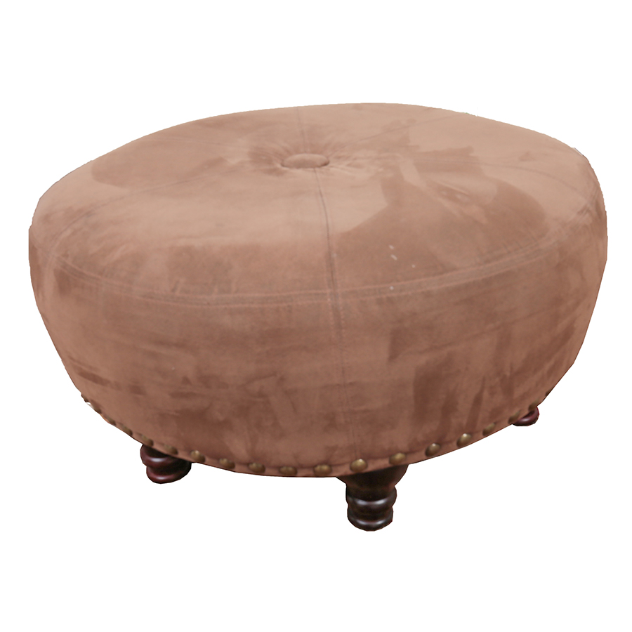 Round Upholstered Ottoman