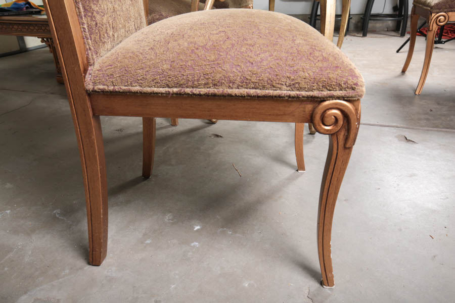 Glass Top Dining Table and Chairs