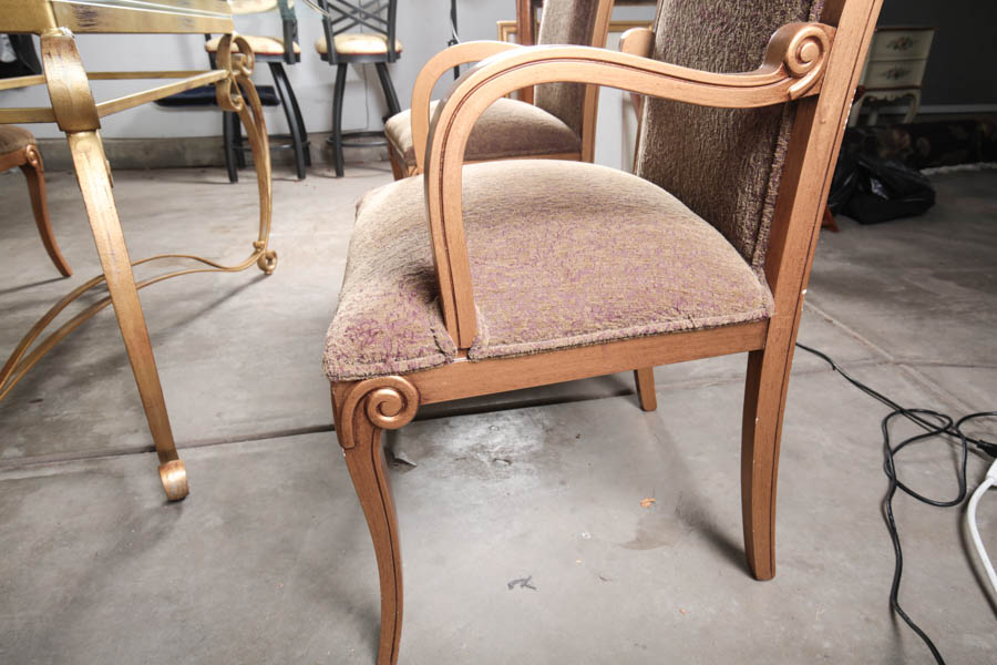 Glass Top Dining Table and Chairs