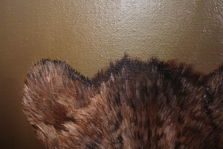 James Faulkner Oil Painting of Lion Cubs