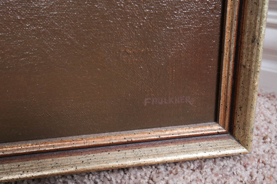 James Faulkner Oil Painting of Lion Cubs