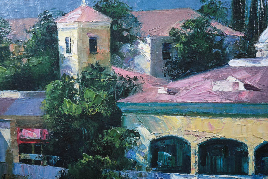 Howard Behrens Limited Edition Reproduction Oil Painting "Reflections of Italy"