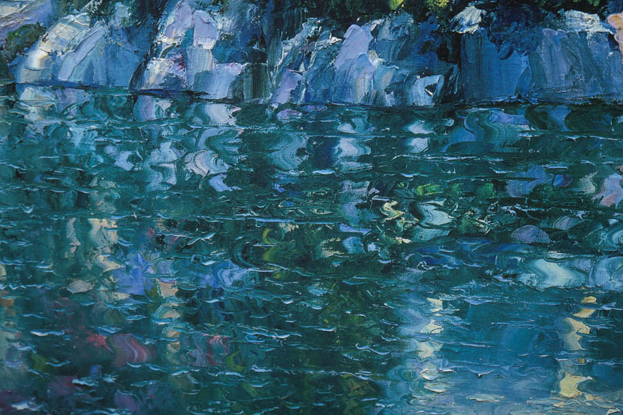 Howard Behrens Limited Edition Reproduction Oil Painting "Reflections of Italy"