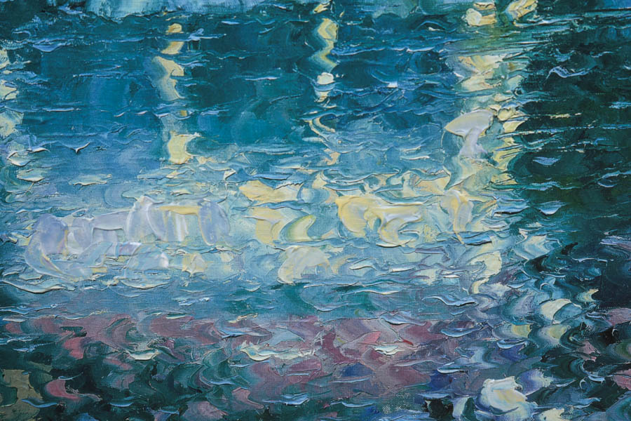 Howard Behrens Limited Edition Reproduction Oil Painting "Reflections of Italy"