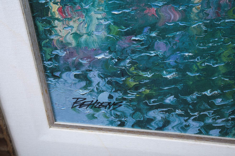 Howard Behrens Limited Edition Reproduction Oil Painting "Reflections of Italy"