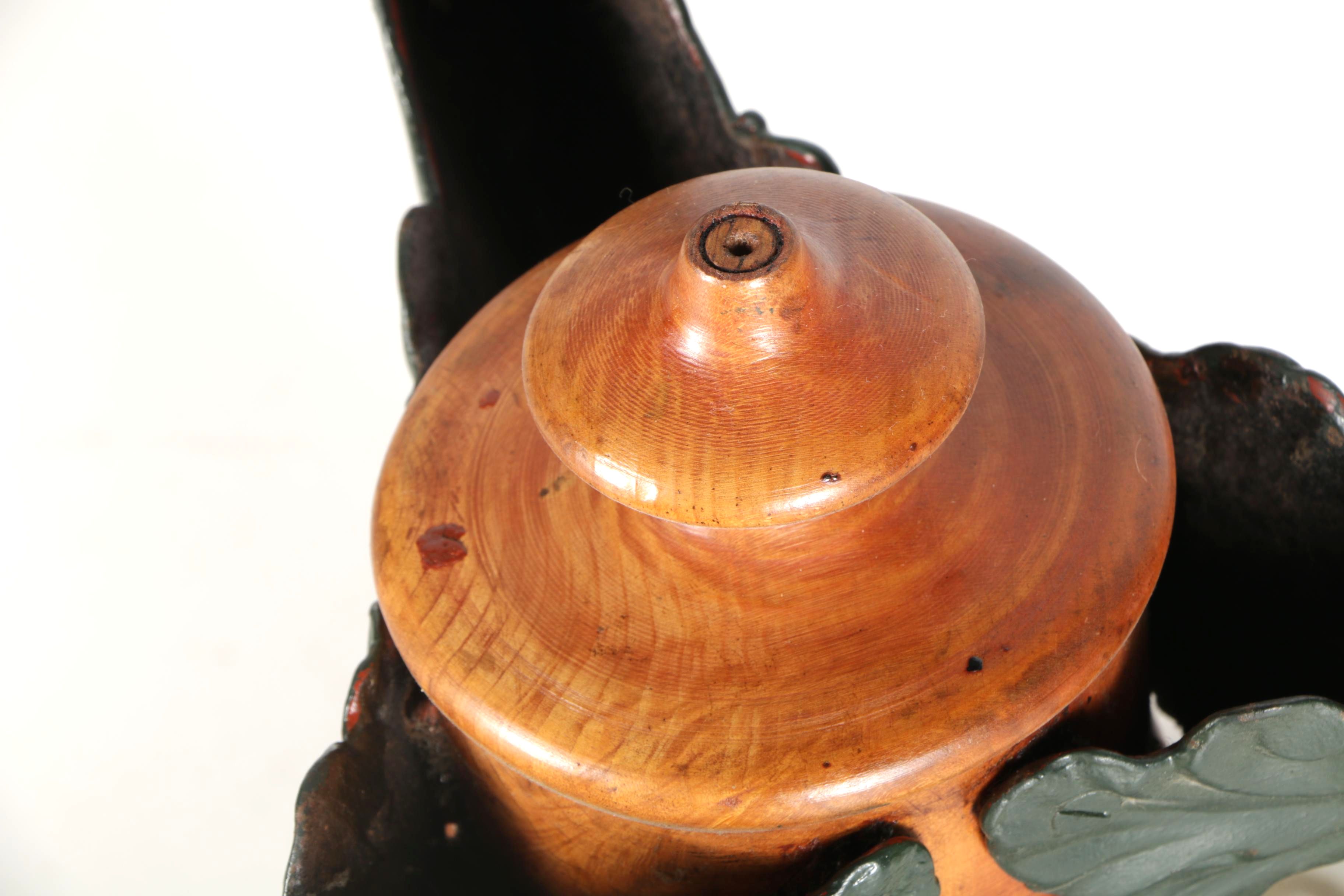Antique Piano Stool With Cast Iron Legs