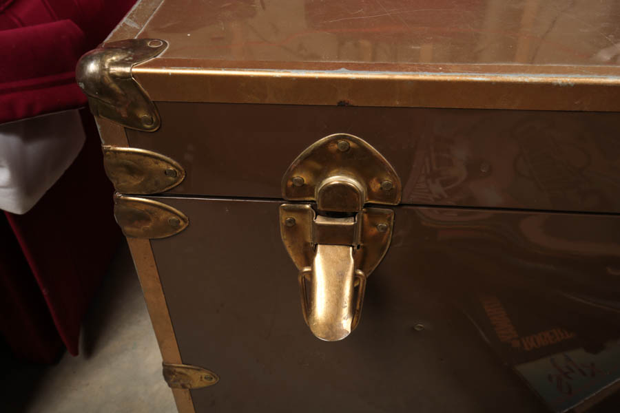 Vintage Metal Military Trunk
