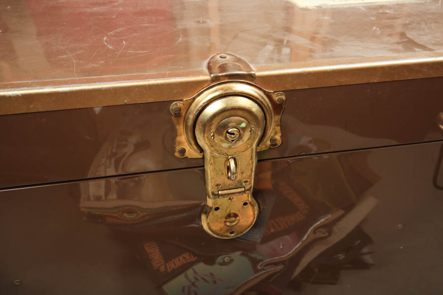 Vintage Metal Military Trunk