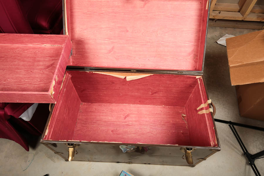 Vintage Metal Military Trunk