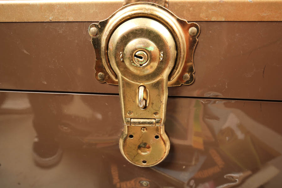 Vintage Metal Military Trunk