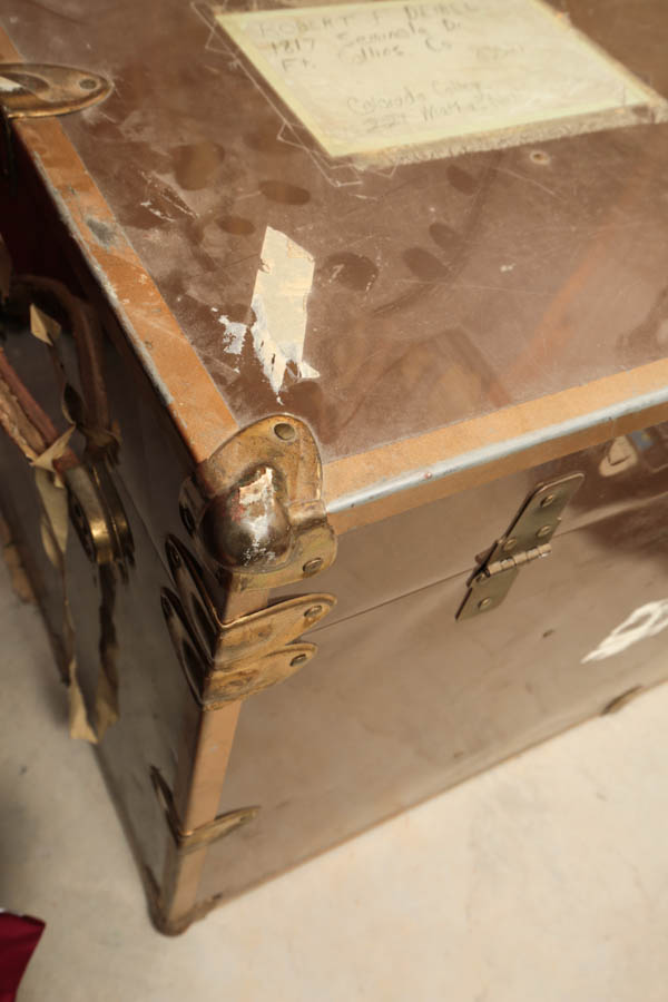 Vintage Metal Military Trunk