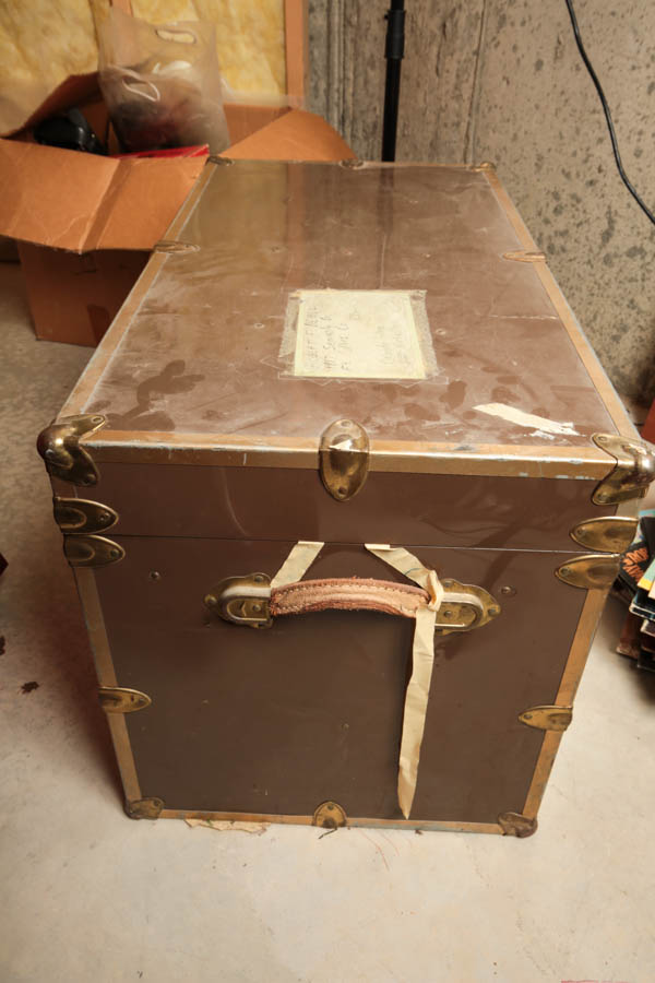 Vintage Metal Military Trunk
