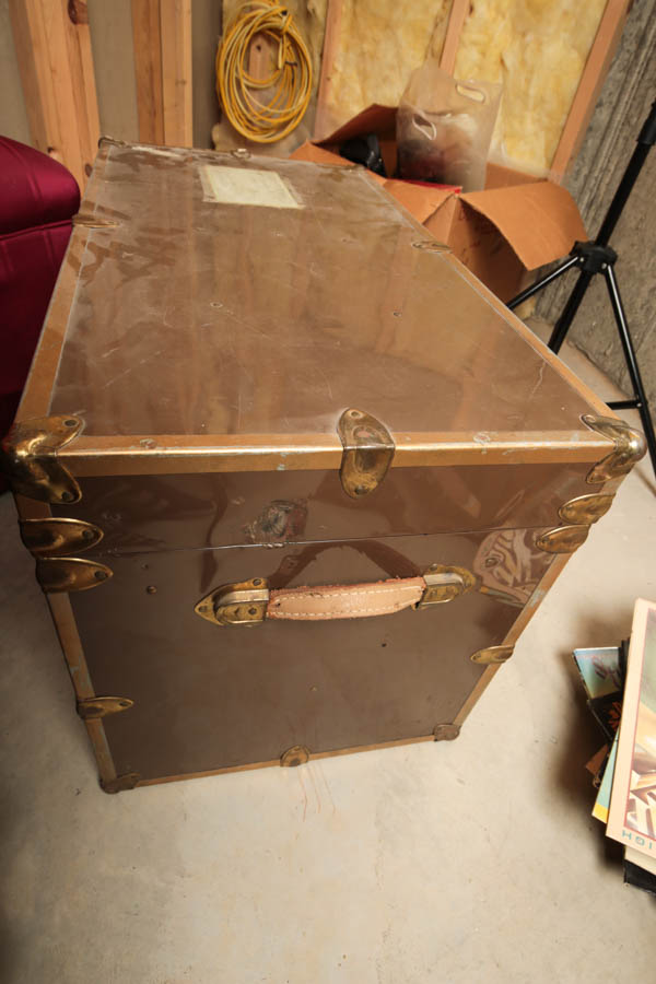 Vintage Metal Military Trunk