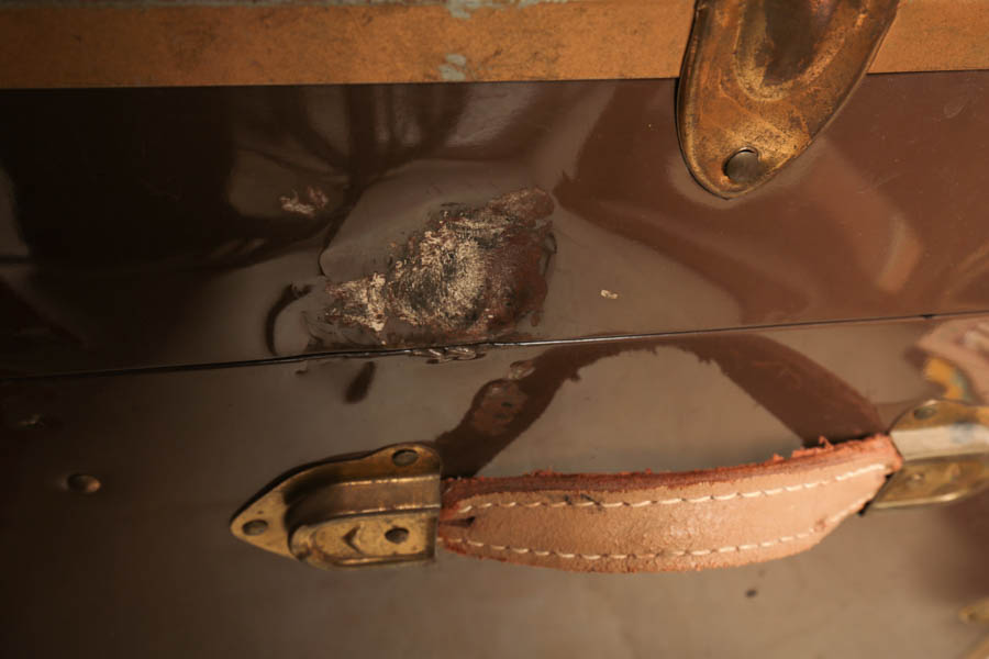 Vintage Metal Military Trunk