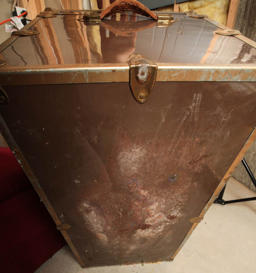Vintage Metal Military Trunk