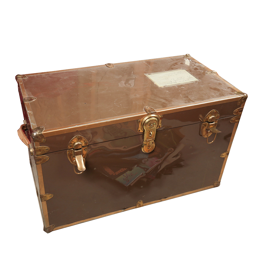 Vintage Metal Military Trunk