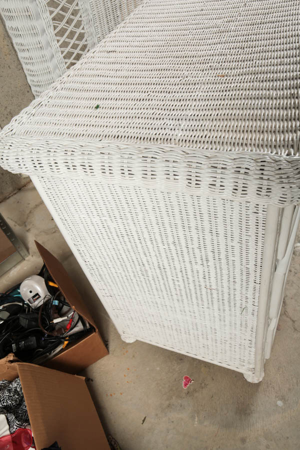 "Bristol Collection for Pier1" Wicker Chest and Matching Headboard