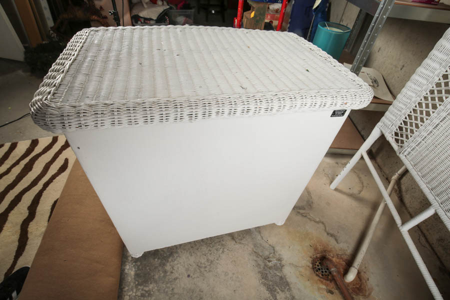 "Bristol Collection for Pier1" Wicker Chest and Matching Headboard