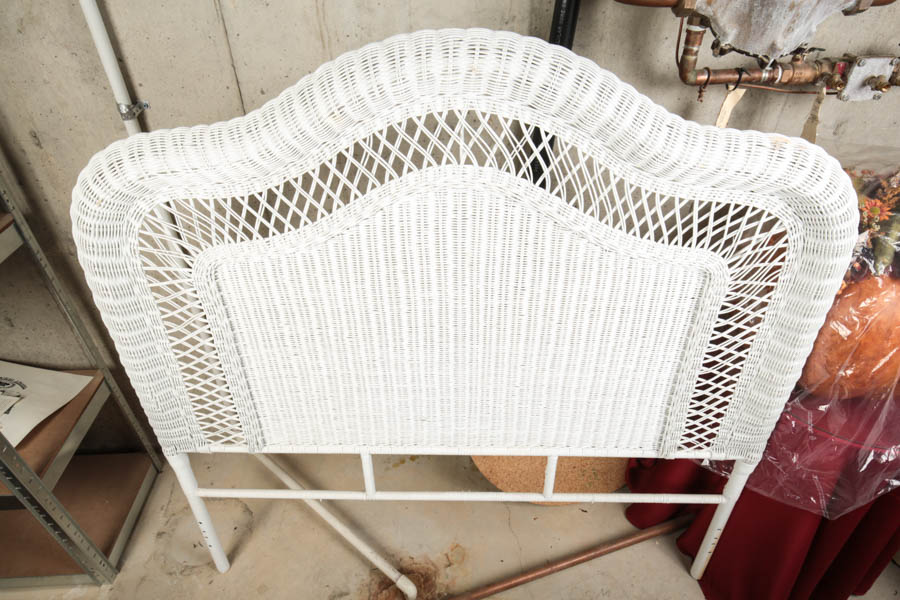 "Bristol Collection for Pier1" Wicker Chest and Matching Headboard