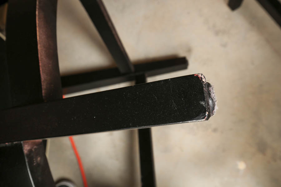 Four Black and Cream Faux Leather Bar Stools