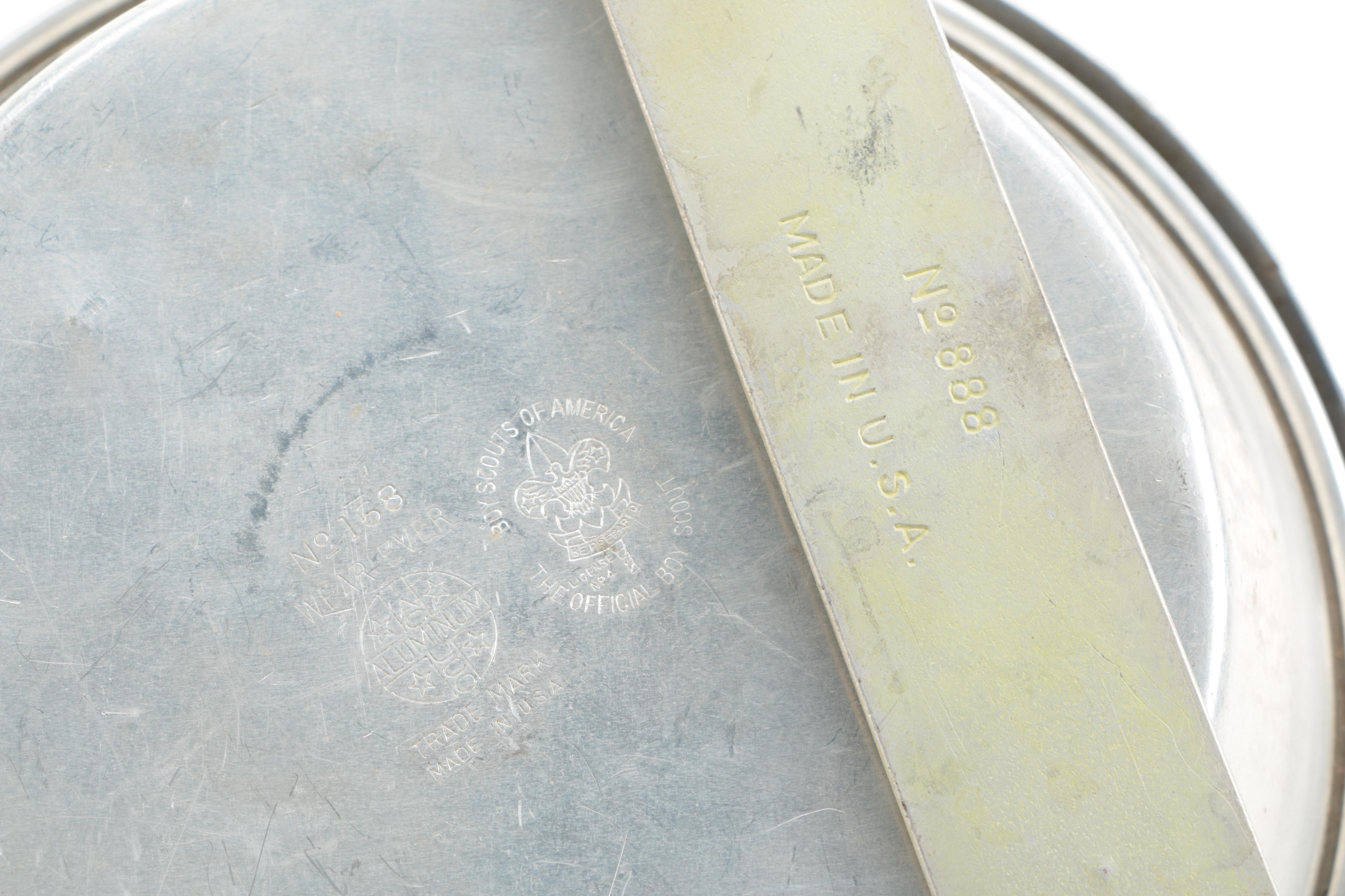 Vintage Aluminum World War Two and Boy Scout Mess Kits