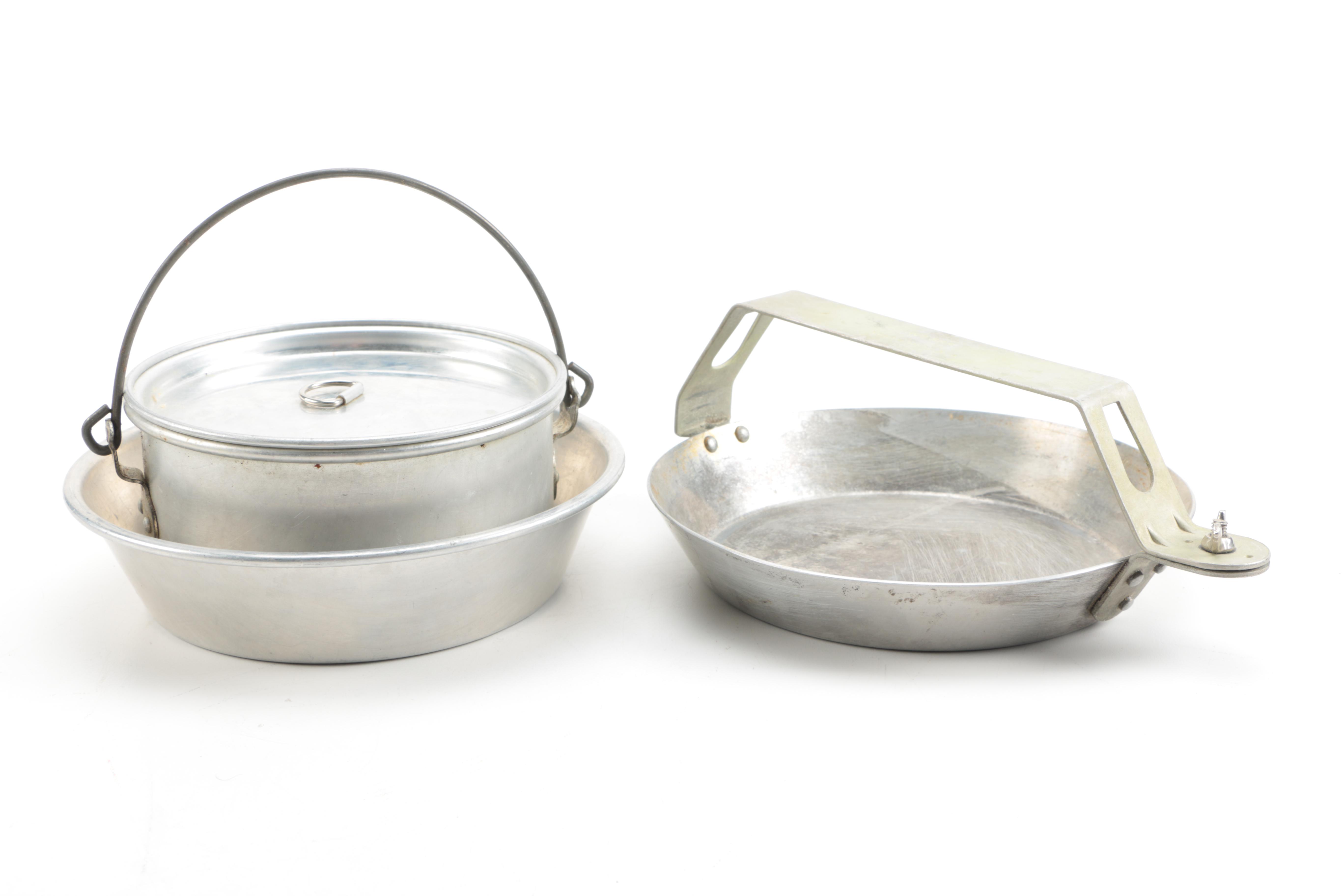 Vintage Aluminum World War Two and Boy Scout Mess Kits