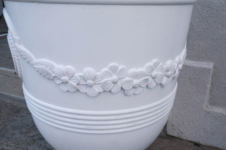 Group of White Garden Urns