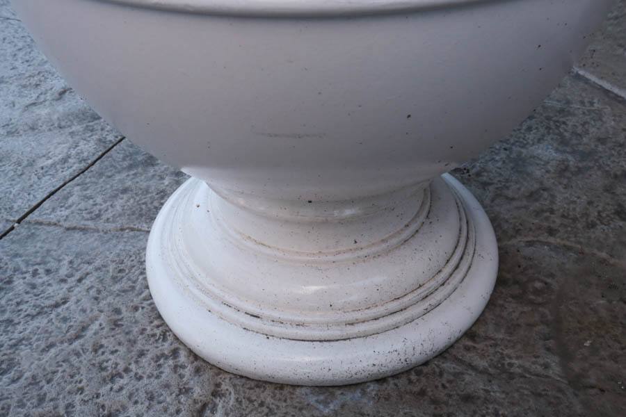 Group of White Garden Urns