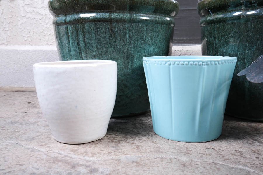 Collection of Garden and Patio Planters and Accessories