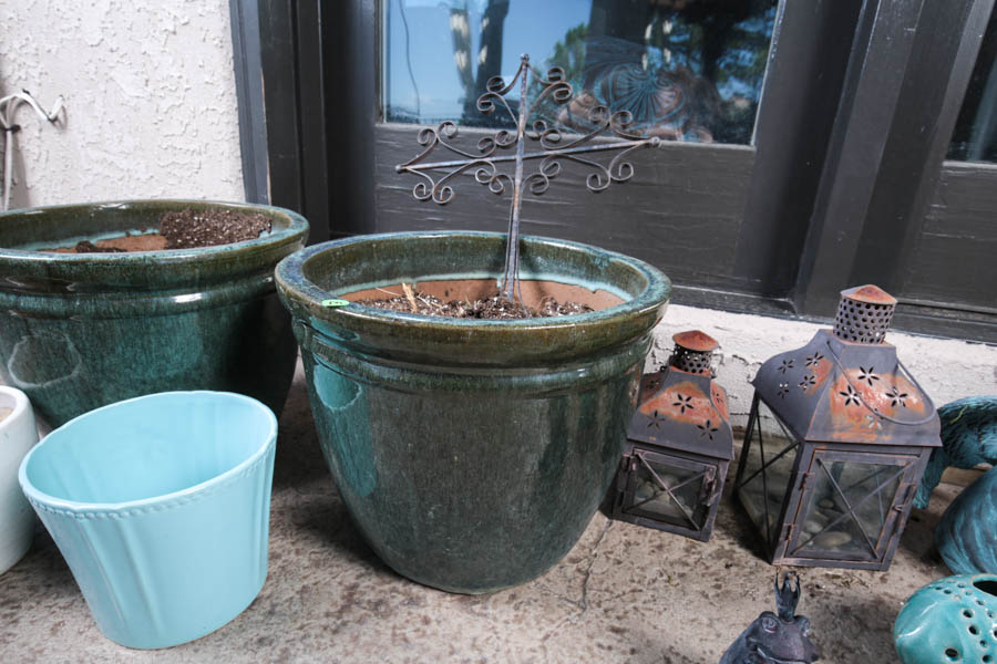 Collection of Garden and Patio Planters and Accessories